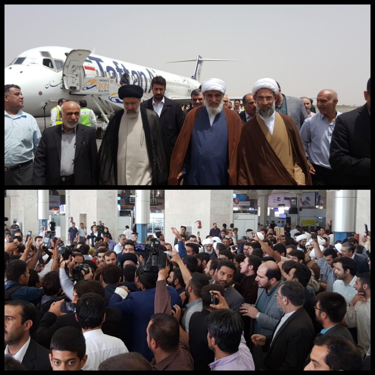 حجه الاسلام دکتر رئیسی وارد اهواز شد