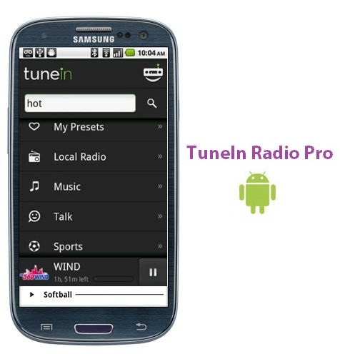 دانلود نرم افزار اندروید TuneIn Radio Pro   