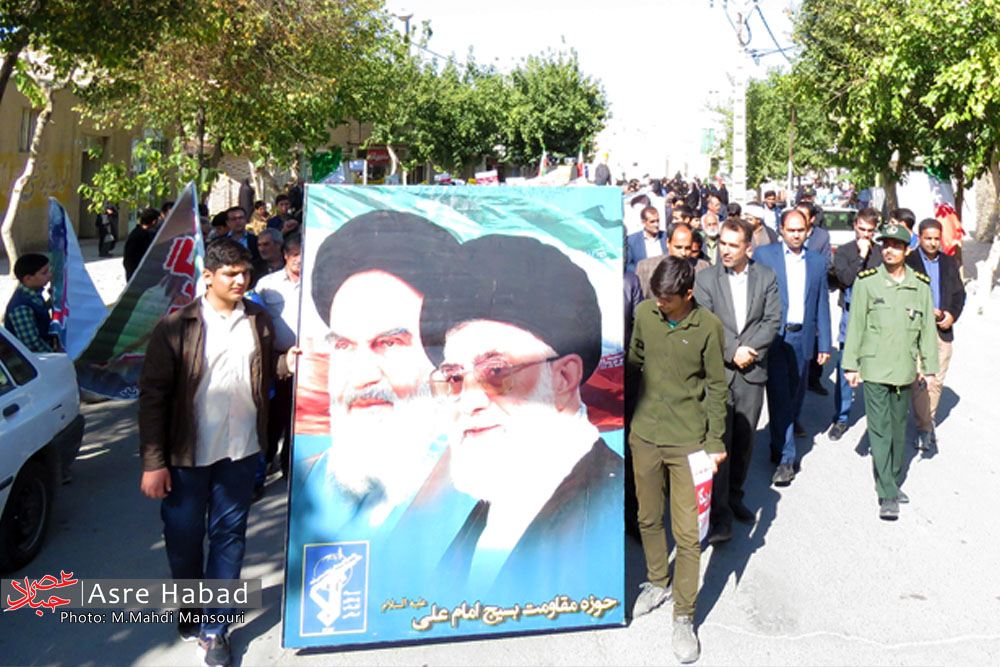 تصاویر | راهپیمایی یوم الله ‌۱۳ آبان در حبیب آباد