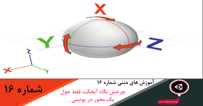 چرخش آبجکت حول یک محور در یونیتی