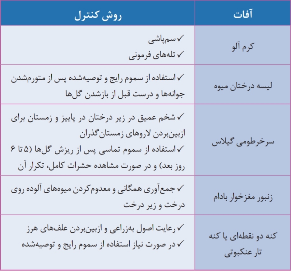 با دانستن این روش ها از شر مهمترین آفات درختان میوه خلاص شوید!