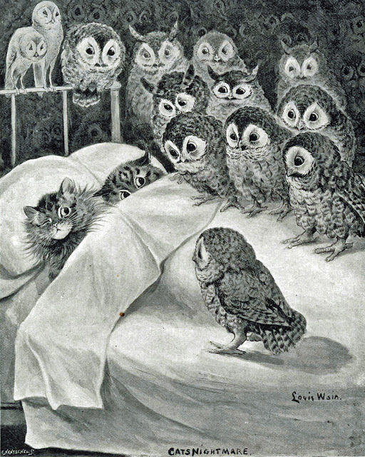 Louis Wain (1860-1939) - Cat's Nightmare