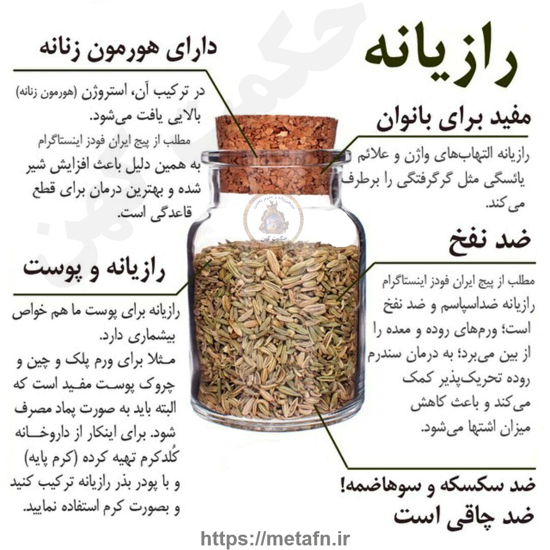 خواص درمانی و دارویی گیاه رازیانه یا راجونه