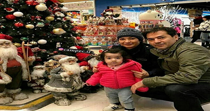 فهیمه سریال «پایتخت» در کنار همسر و دخترش