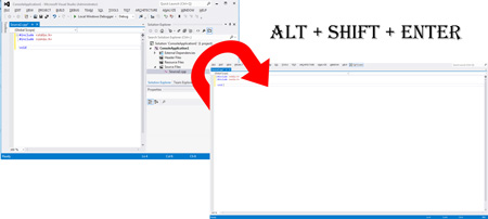 Visual Studio FullScreen