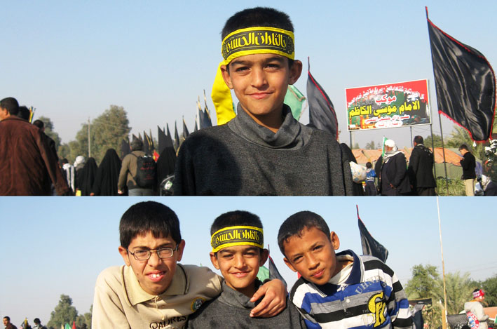 سربند یالثارات و کودک عراقی