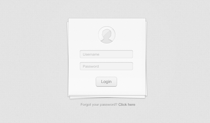 طرح لایه باز لاگین برای طراحان و برنامه نویسان