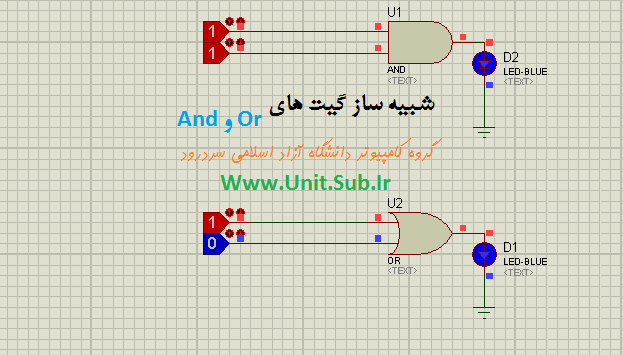 شبیه ساز گیت های and و or