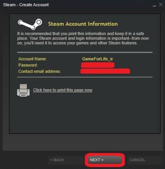 ساخت اکانت جدید در استیم (5)