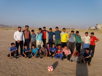 برگزار جام فوتبال در روستا دولت آباد