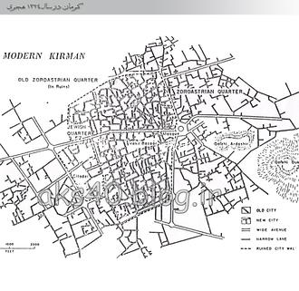 نقشه کرمان سال 1324