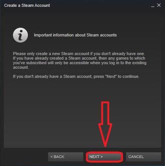 ساخت اکانت جدید در استیم (2)
