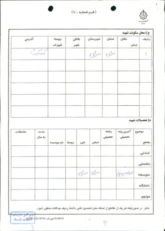 شهید ندا باقری رودسری