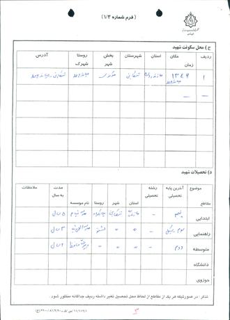 شهید رضا نجفی گیری