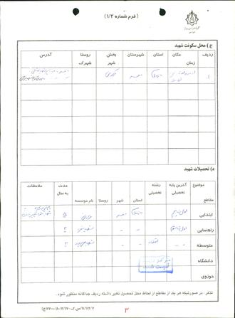 شهید شعبان علی احمدنیا مرزونی