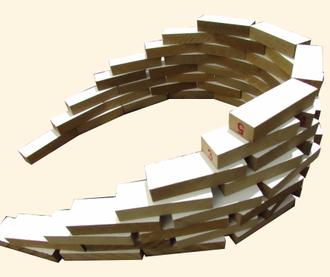 Use pieces of wood in the design