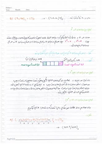  دانلود جزوه دست نویس استاد حسینی مدار منطقی دانشگاه آزاد تهران شمال