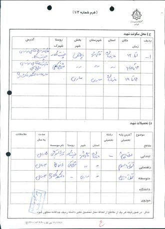 شهید علی رضوان فیضی دیزآبادی