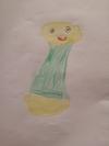 نقاشی تصور کودک 8 ساله از خدا