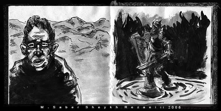 Saber Sheykh Rezaei- sketchbook 2006