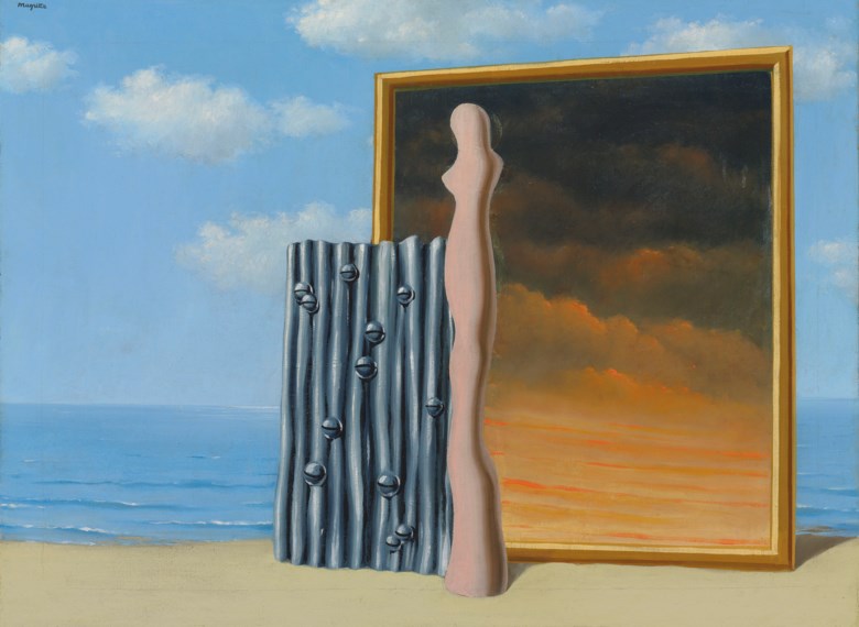 Composition on a sea shore by Rene Magritte