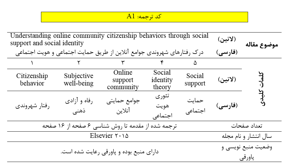 کد A1