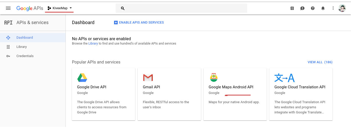 فعال سازی Maps API