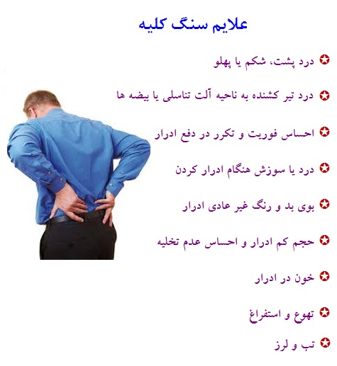 علاِیم سنگ کلیه