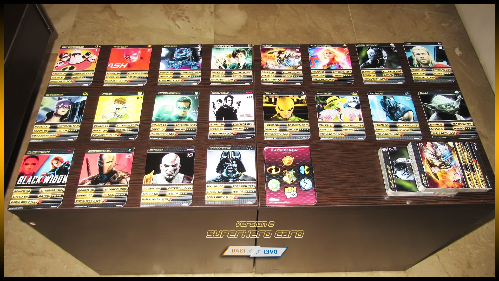 کارت بازی ابرقهرمان 2 کارت بازی ابرقهرمان 2