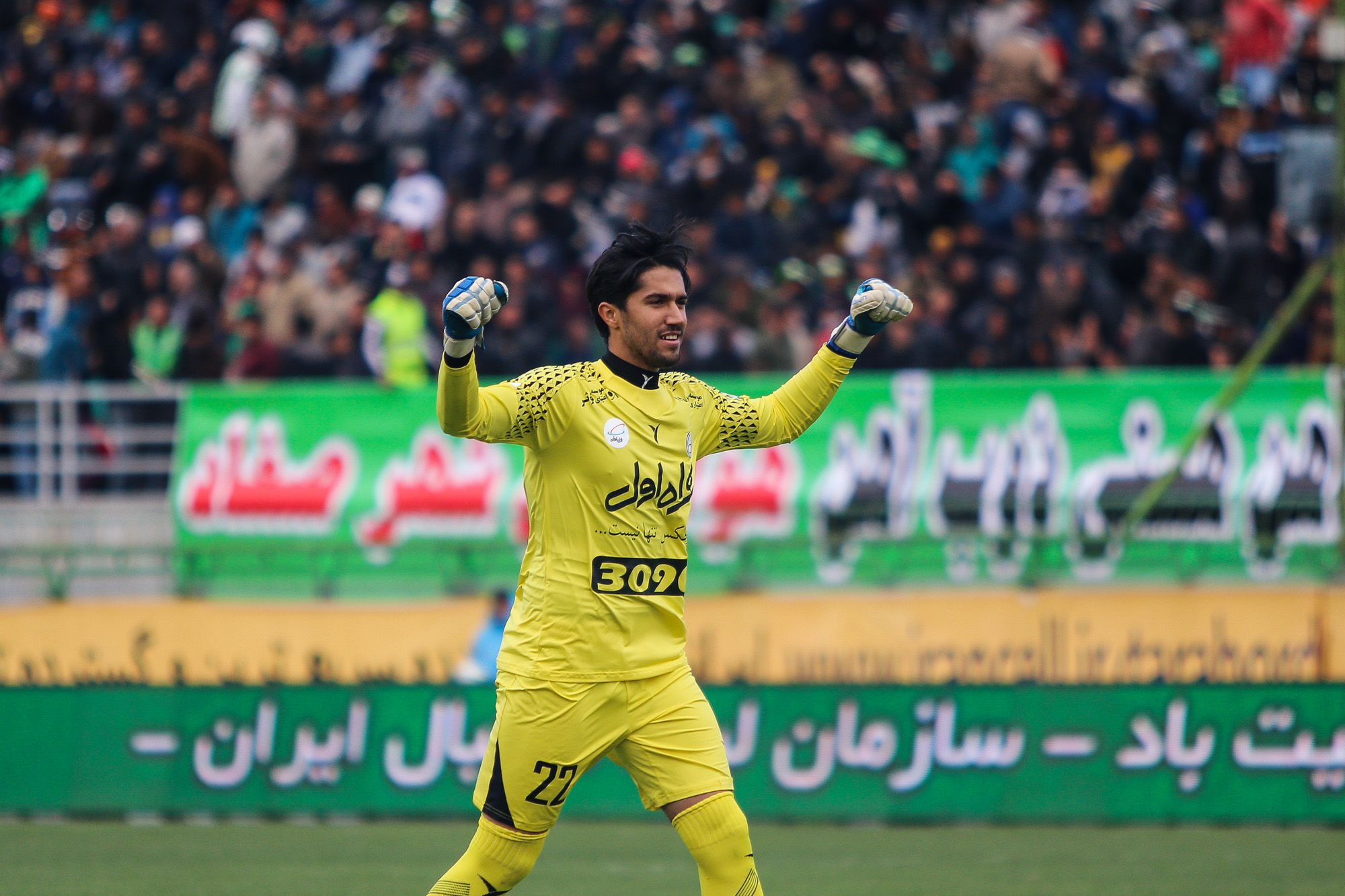 حسینی 57دقیقه دیگر تا ثبت رکورد جدید بهترین دروازه بان تاریخ فوتبال ایران
