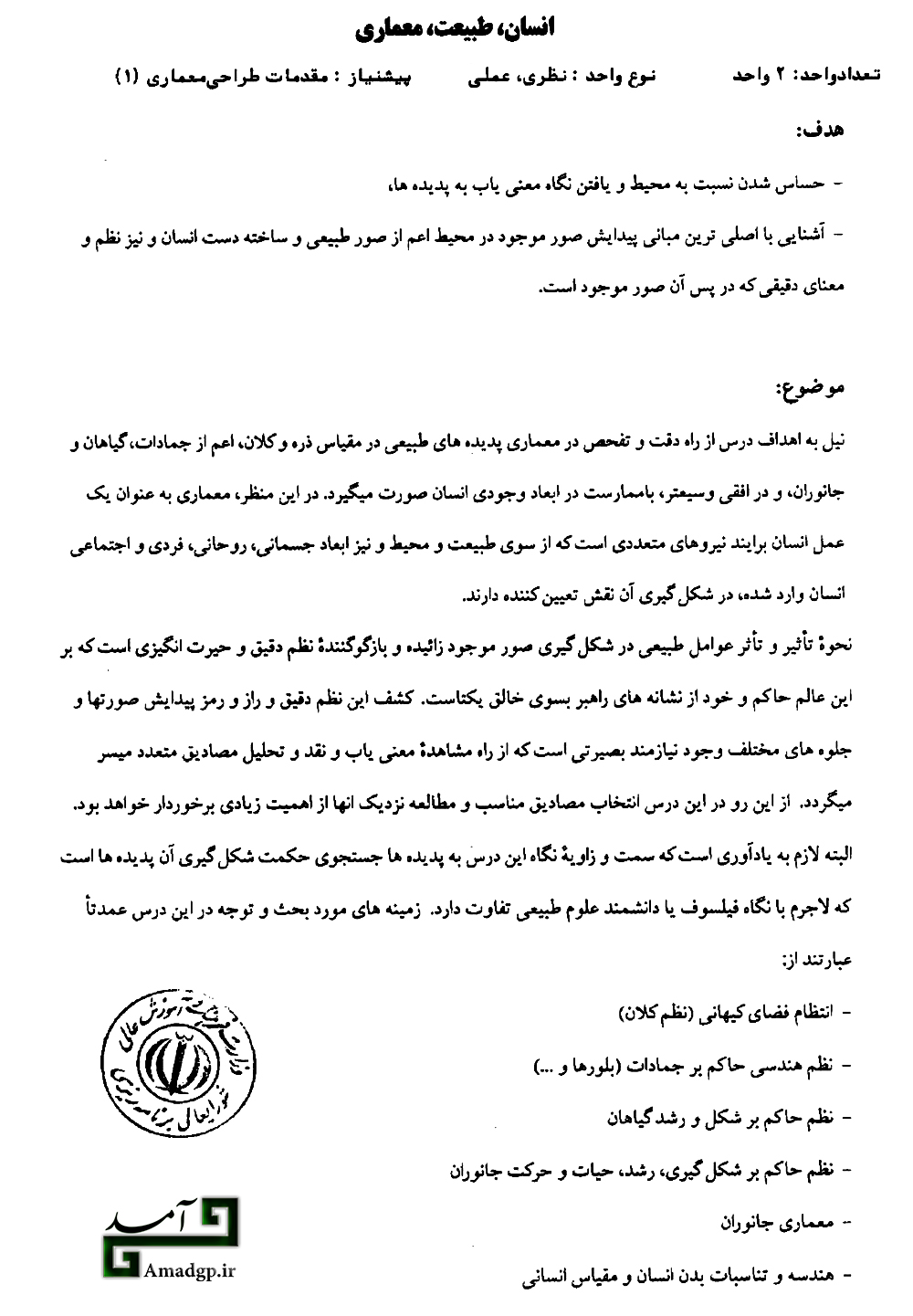 انسان،طبیعت،معماری