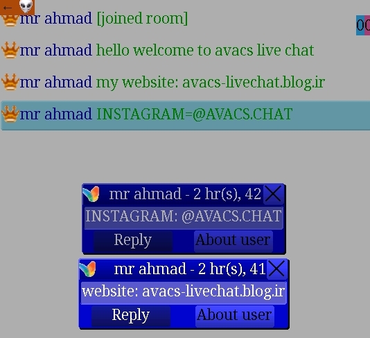 دانلود اواکس لایو چت برای تمامی گوشی ها :: AVACS LIVE CHAT