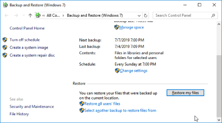 برگرداندن فایل های پاک شده در ویندوز 10