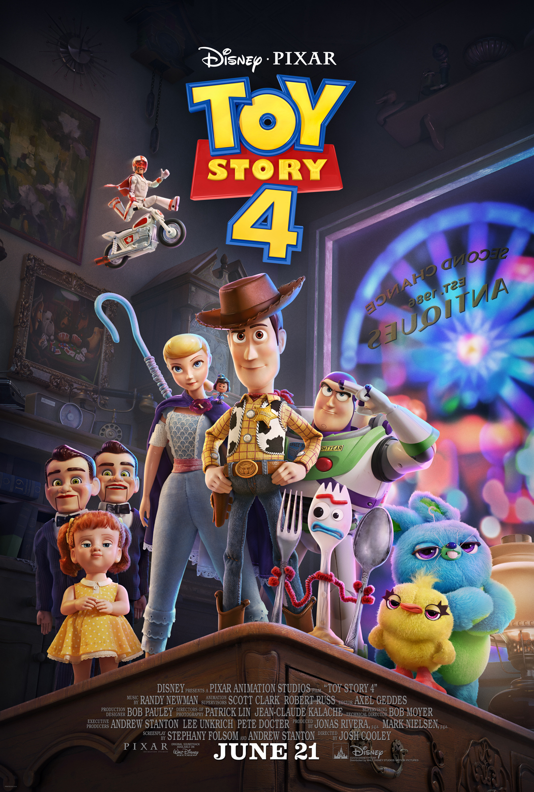 دانلود انیمیشن داستان اسباب بازی ۴ با دوبله فارسی Toy Story 4 2019 BluRay