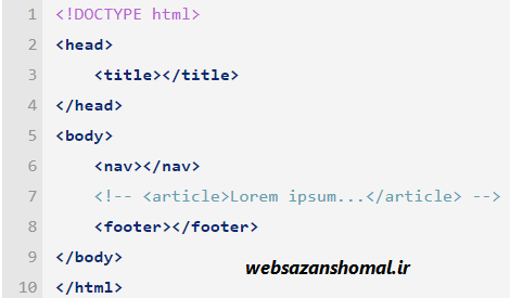 چگونه کد را در HTML مخفی کنید