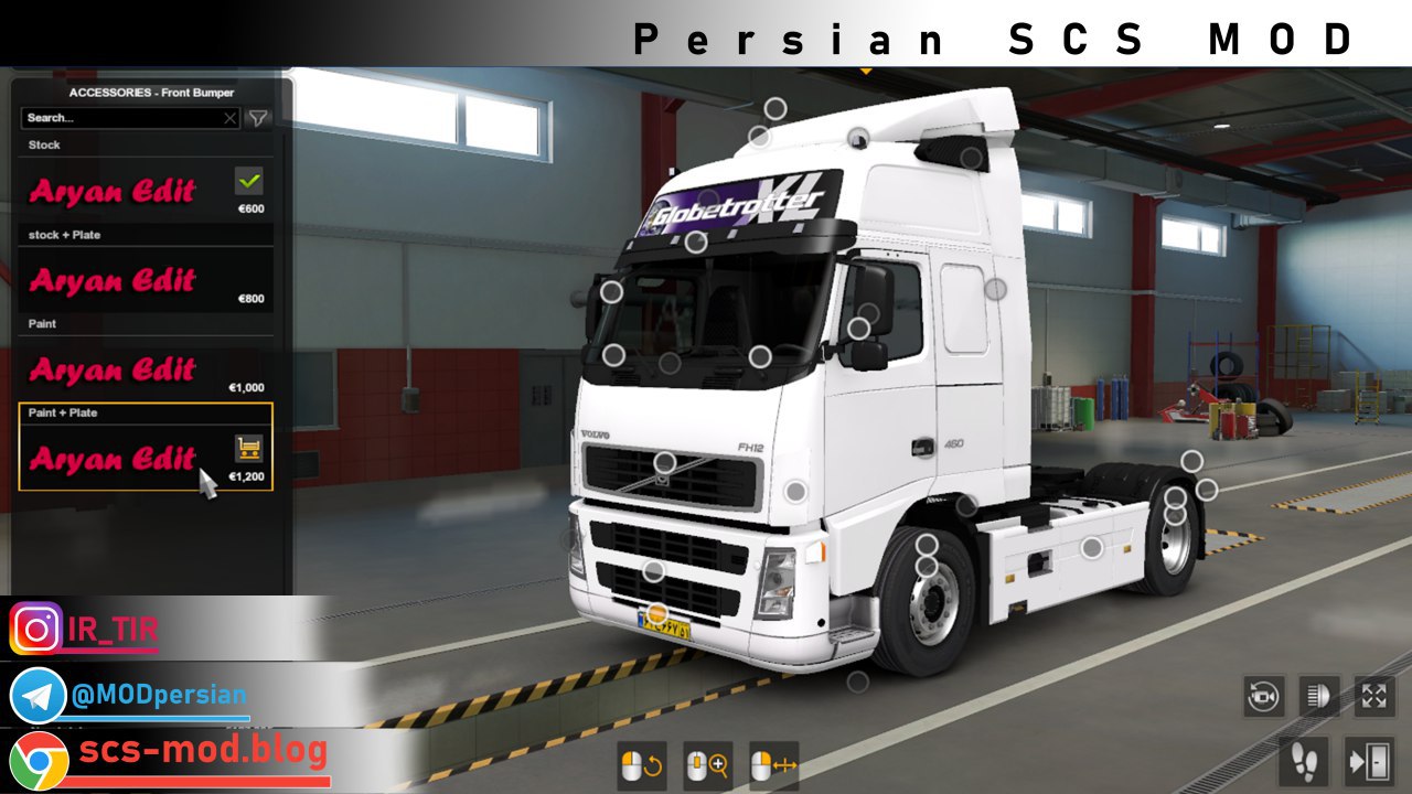 کامیون استایل ایرانی Volvo Fh 460 برای Euro Truck Simulator2 :: ꧁𝑝𝑒𝑟𝑠𝑖𝑎𝑛 𝑠𝑐𝑠 𝑚𝑜𝑑꧂