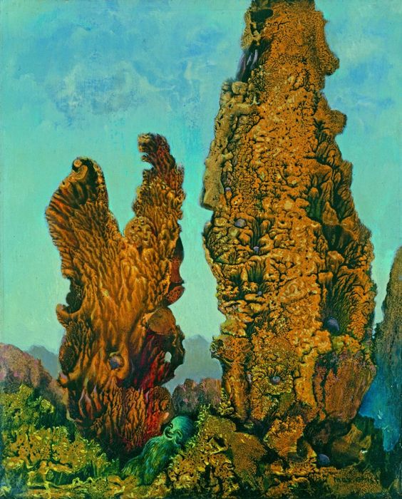 سروها - مکس ارنست - Cypresses - Max Ernst