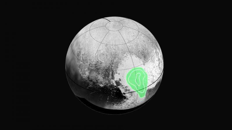 عکس: کربن مونوکسید یخ زده در قلب سیاره پلوتو