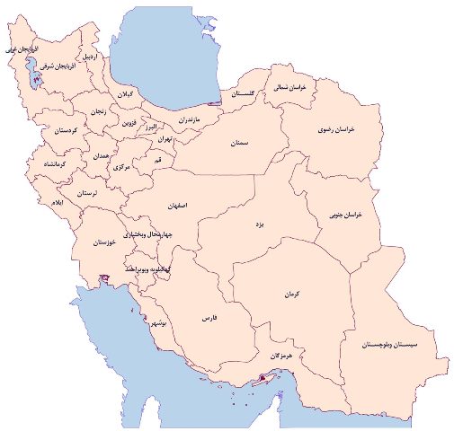 Large Detailed Political Map Of Iran With Roads Cities And Airports