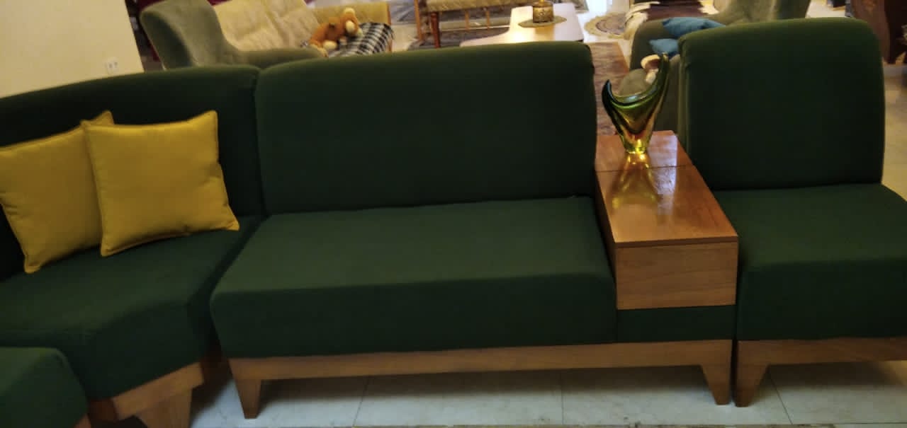 پارچه مبلی سبز درباری