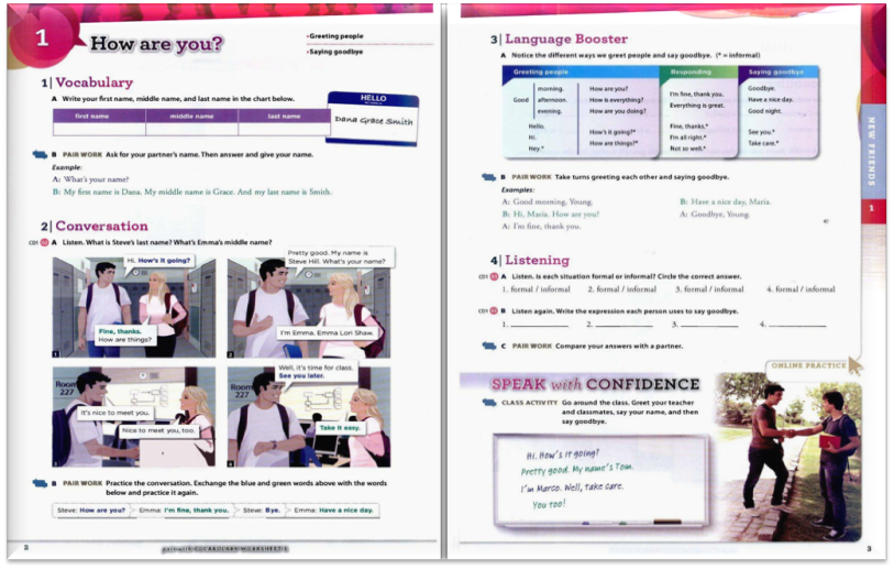 Speak Now 1- Lesson 1