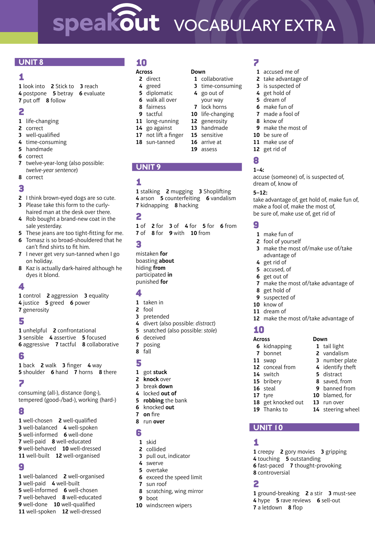 Speakout Upper Intermediate Vocabulary Extra Answer Key A New Language Is A New Life 4346