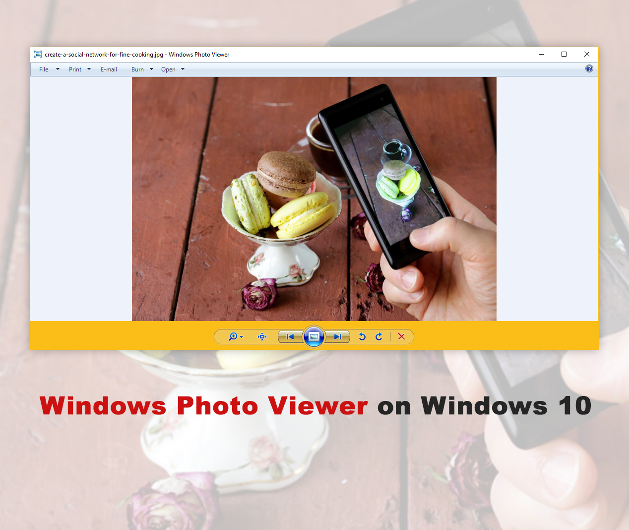اجرای Image Photo Viewer ویندوز 7 در ویندوز 10