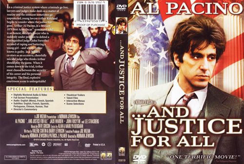کاور فیلم And Justice for All 1979