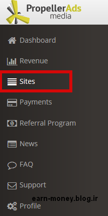کسب درآمد از سایت موبایلی با propellerads