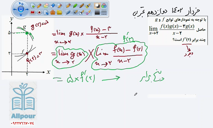 سوالات نهایی حسابان