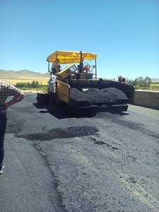 روکشی آسفالت روستای کریم آباد