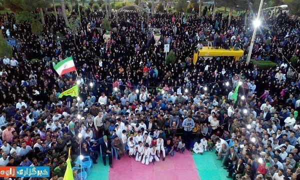 جشن بزرگ نیمه شعبان در شهر دولت آباد برگزار شد