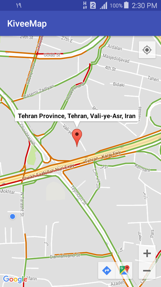 علامت گذاری رون نقشه