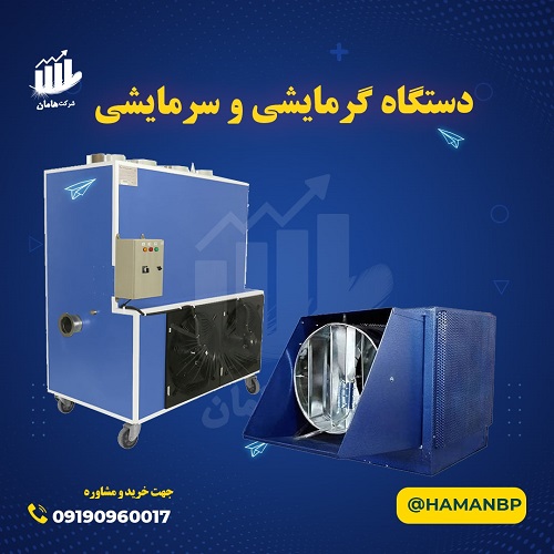 هیتر گلخانه ای و رطوبت ساز پروانه ای